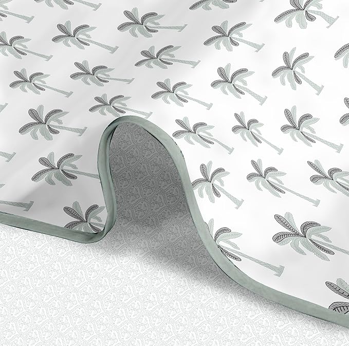 100% Cotton Blanket for Single Bed (Island Oasis White)