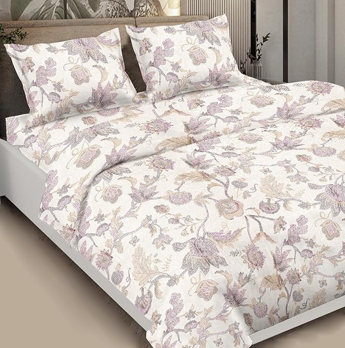 100% Cotton Satin Bedsheet Double Bed – King Size Peach