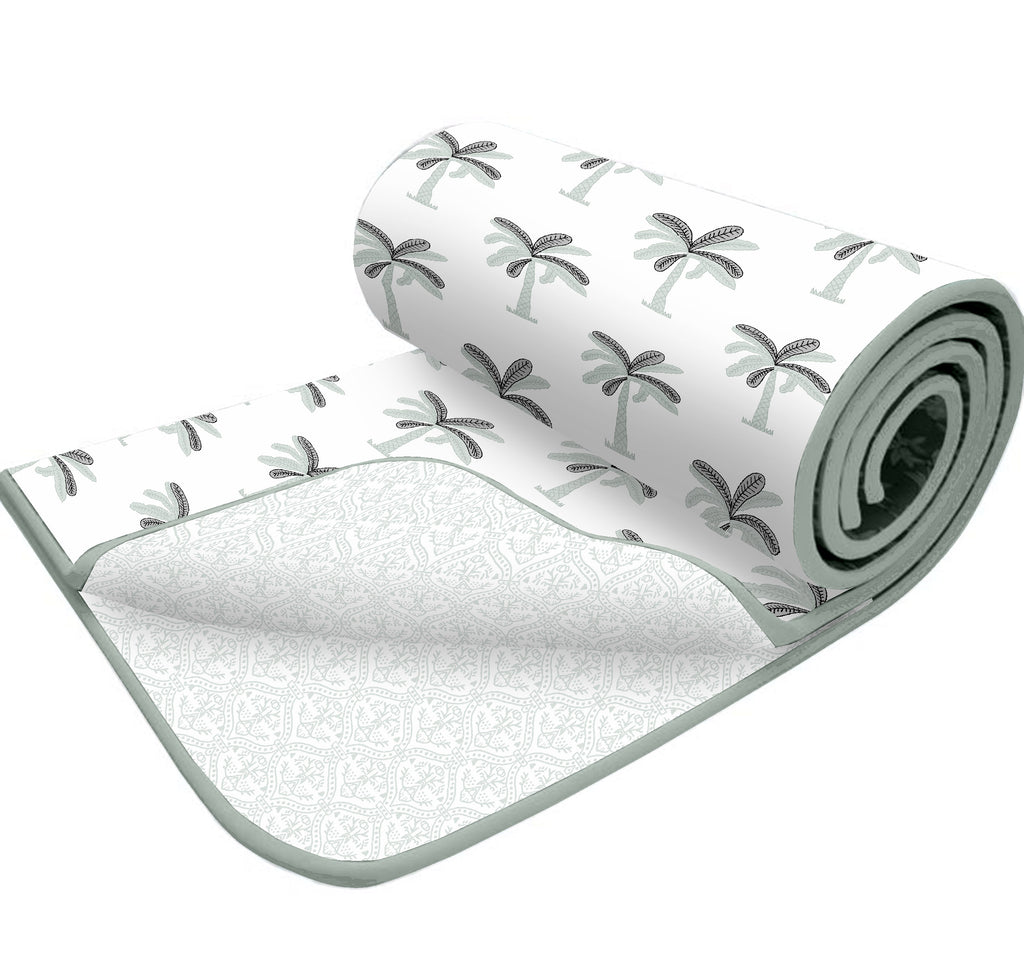 100% Cotton Single Bed Dohar (Island Oasis White)