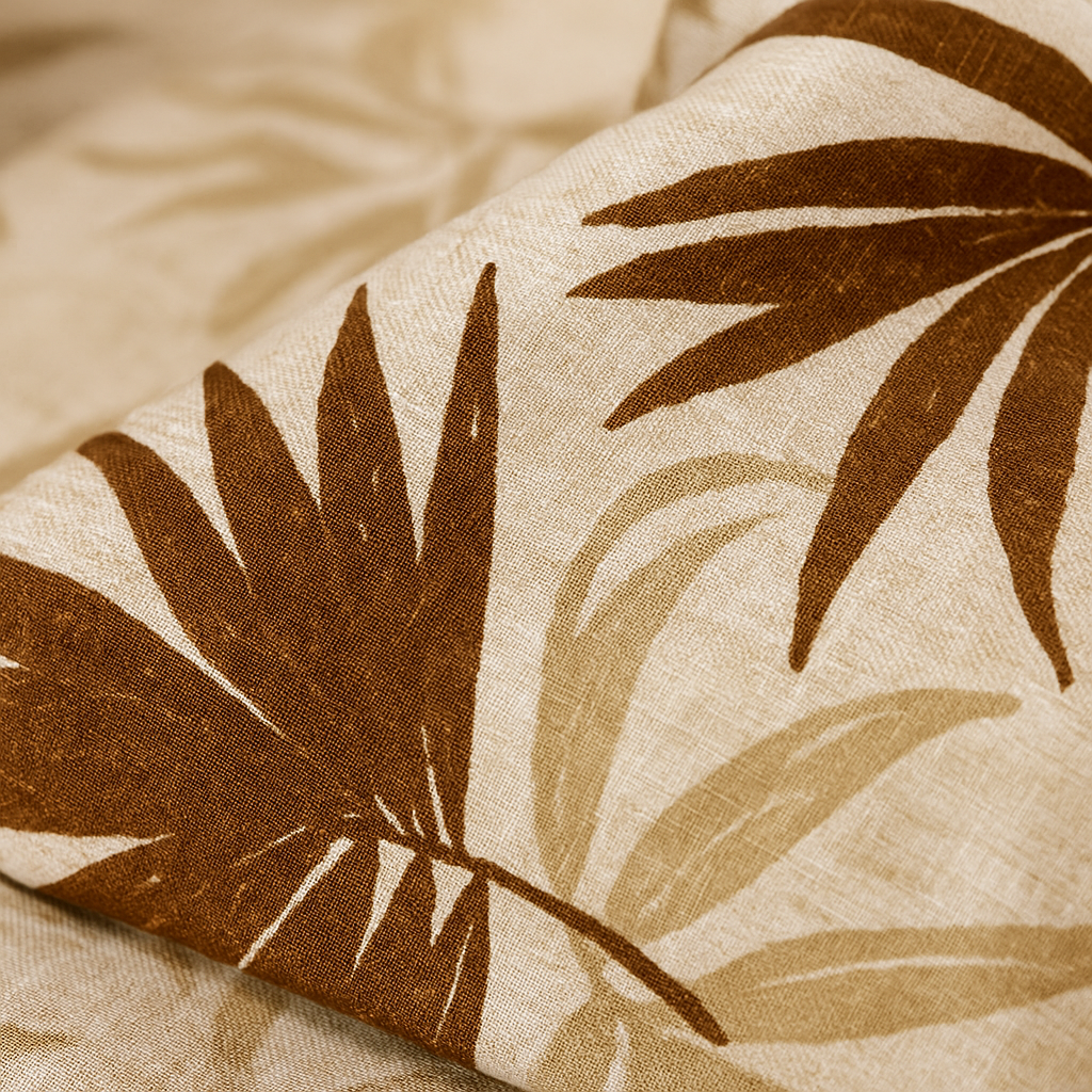 Pure Cotton Double Bedsheet | Queen Size | 186 TC (Autumn Fall Leaves)