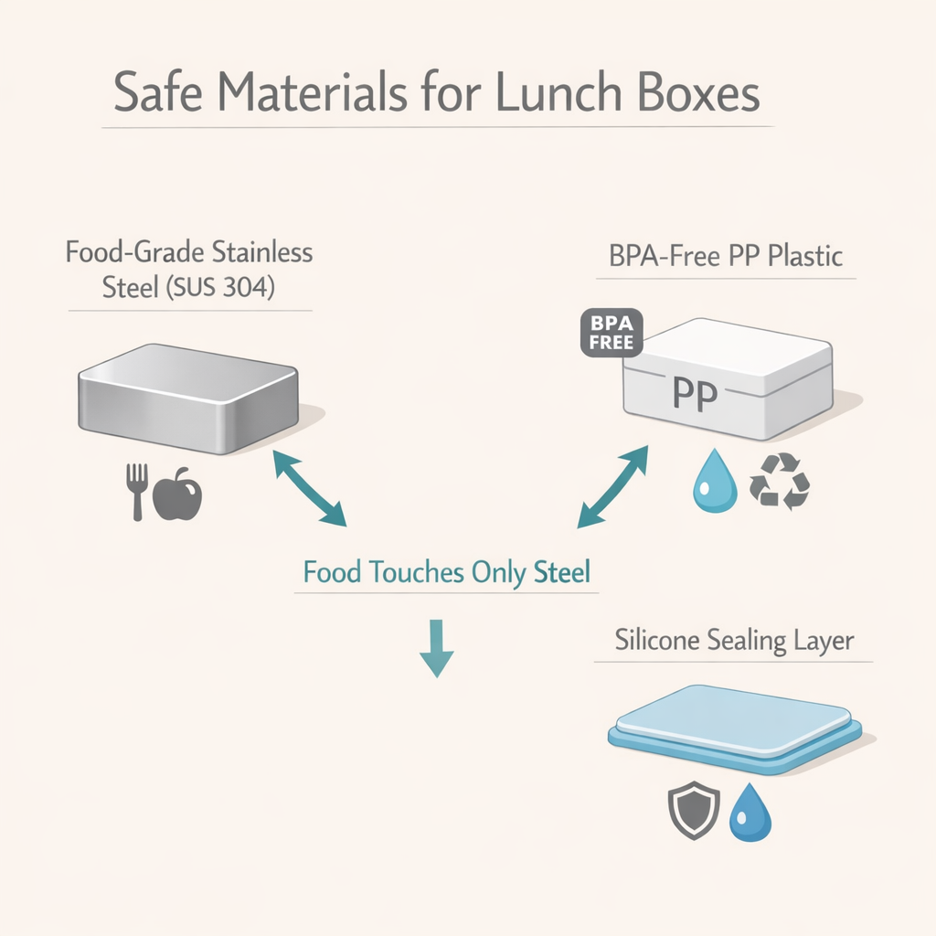 Travel Lunch Box with Handle 2 compartments (Total 900 ml) + Spoon & Fork | With Steam Vent | Leak proof lunch box