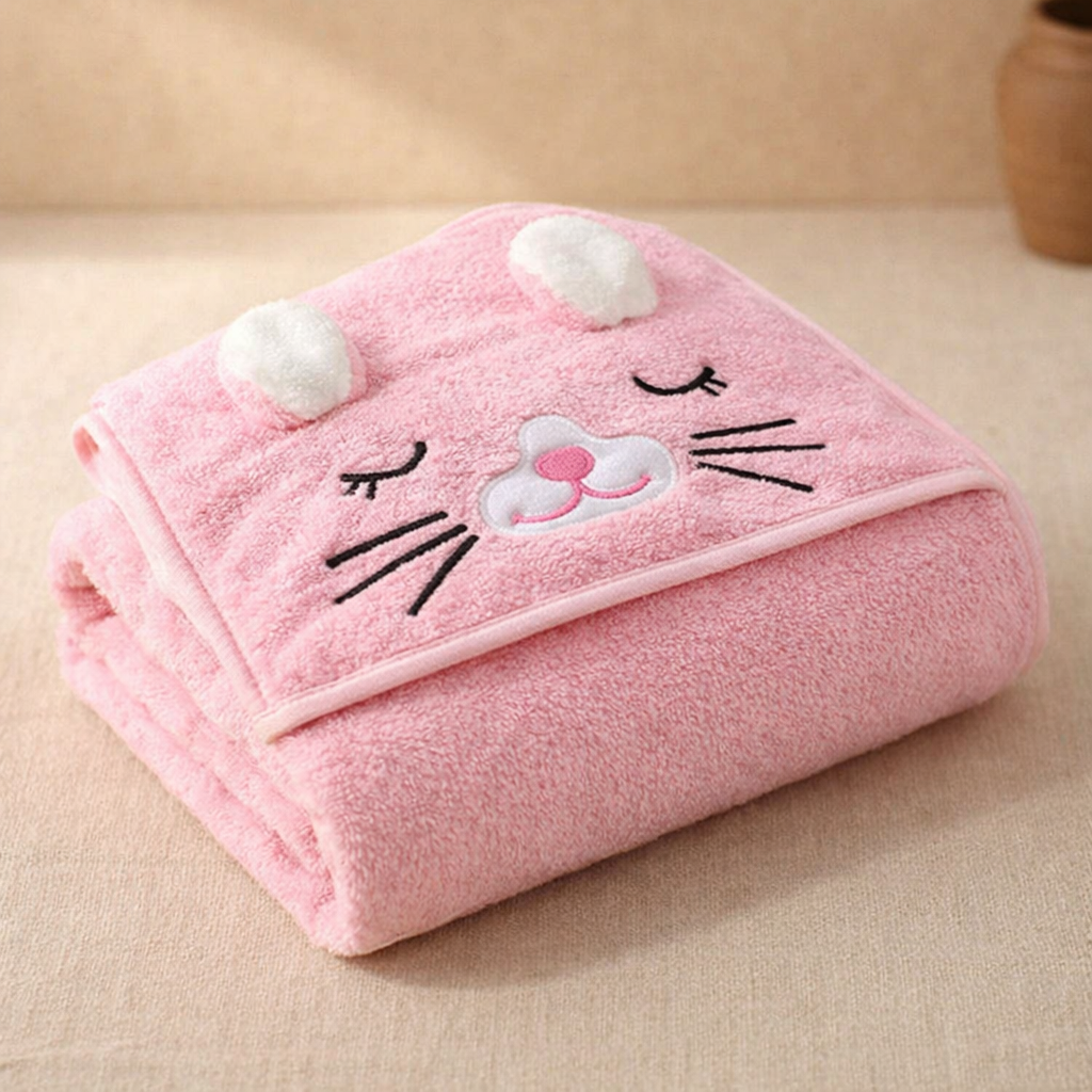 Hooded Baby Towel Puppy Design | Ultra Soft & Absorbent Bath Towel for Newborn & Infant | Natural Baby Stuff for Boys & Girls | Premium Towel for Bathtub Use