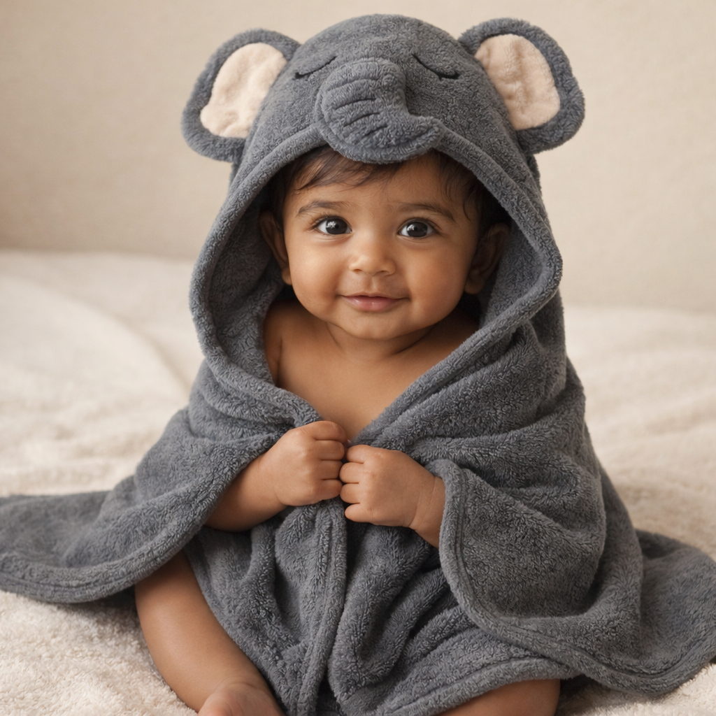 Hooded Baby Towel Puppy Design | Ultra Soft & Absorbent Bath Towel for Newborn & Infant | Natural Baby Stuff for Boys & Girls | Premium Towel for Bathtub Use