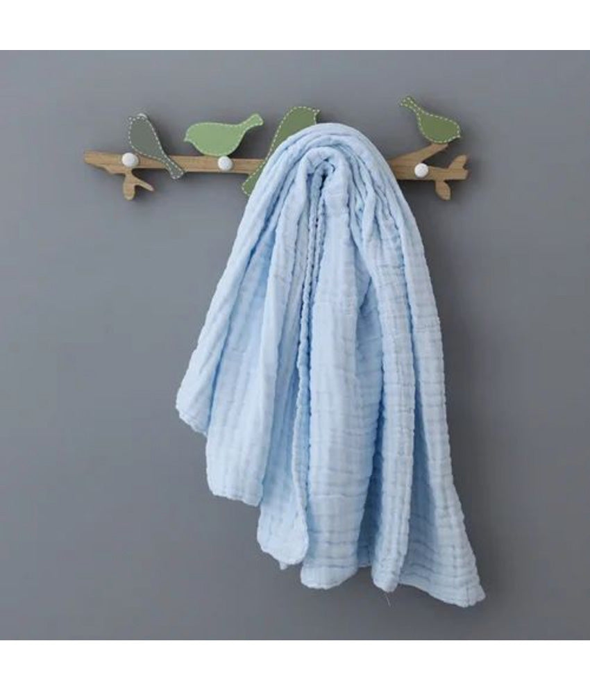 6 Layer Muslin Baby Bath Towel Blue