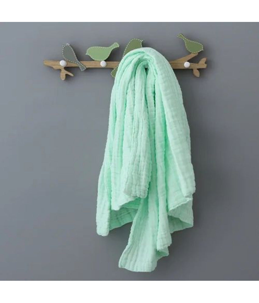 6 Layer Muslin Baby Bath Towel Green