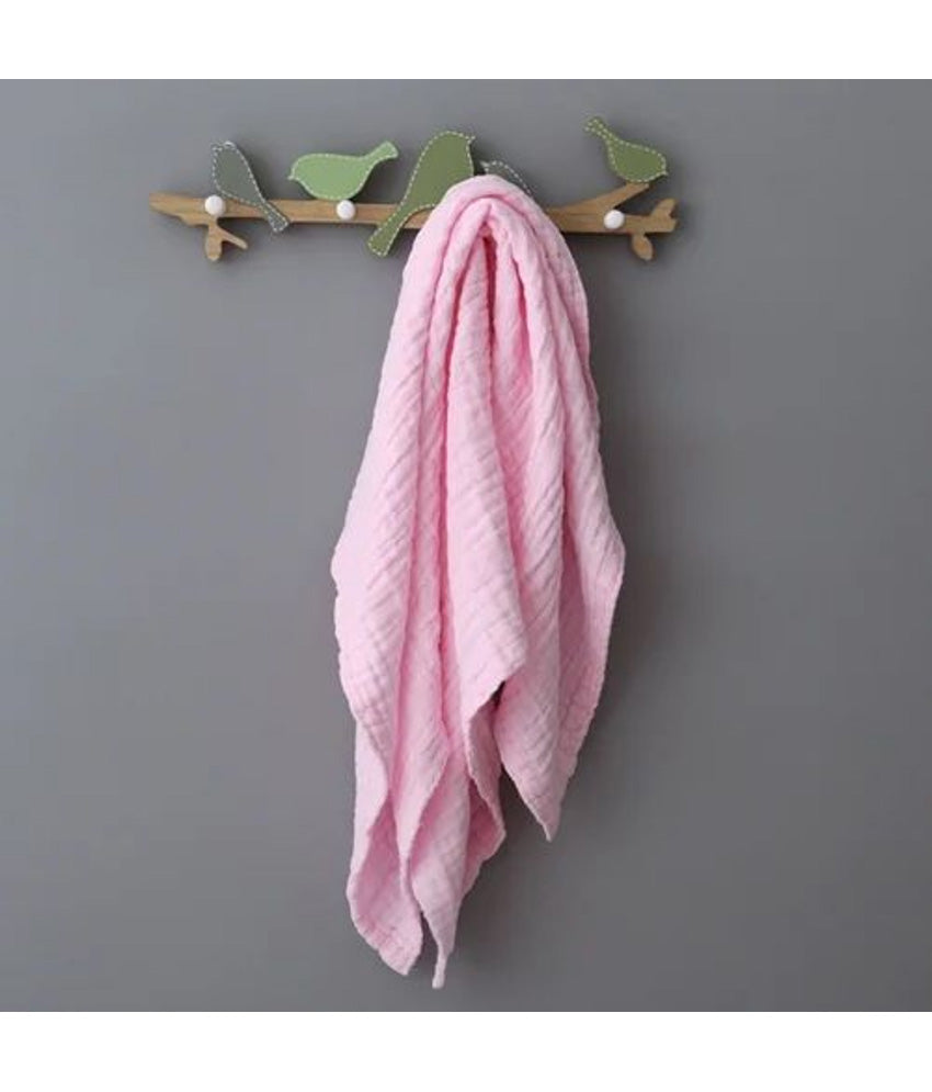 6 Layer Muslin Baby Bath Towel Pink