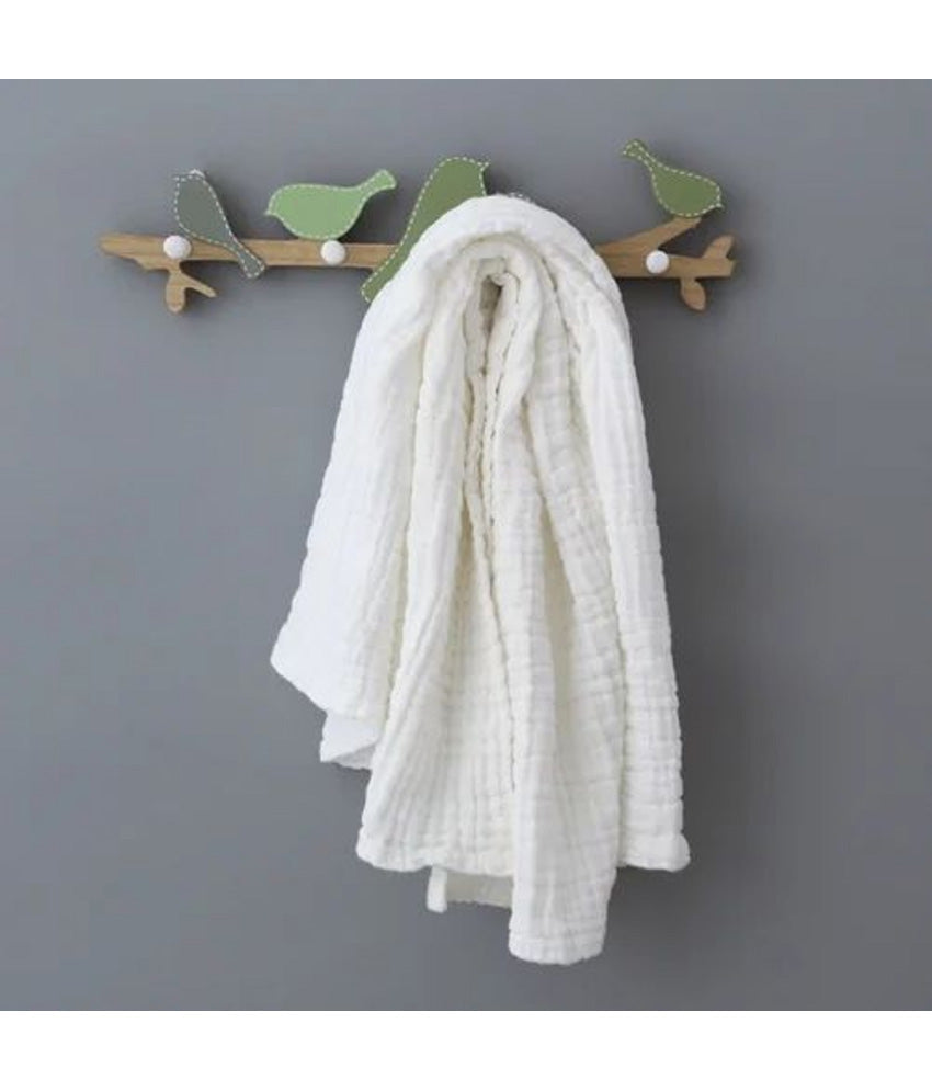 6 Layer Muslin Baby Bath Towel White