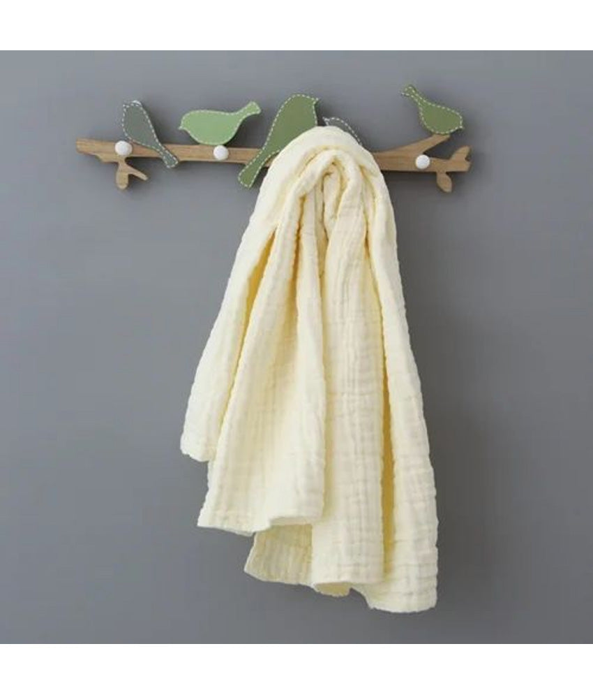 6 Layer Muslin Baby Bath Towel Yellow