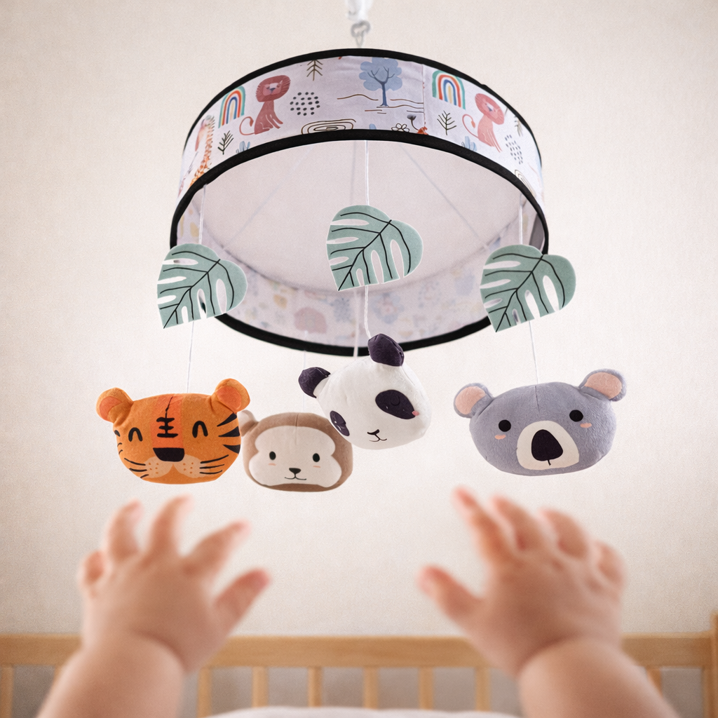 Baby Crib Hanging Toy with Music + 360° Rotation (Infant Circular - Crib Toy)