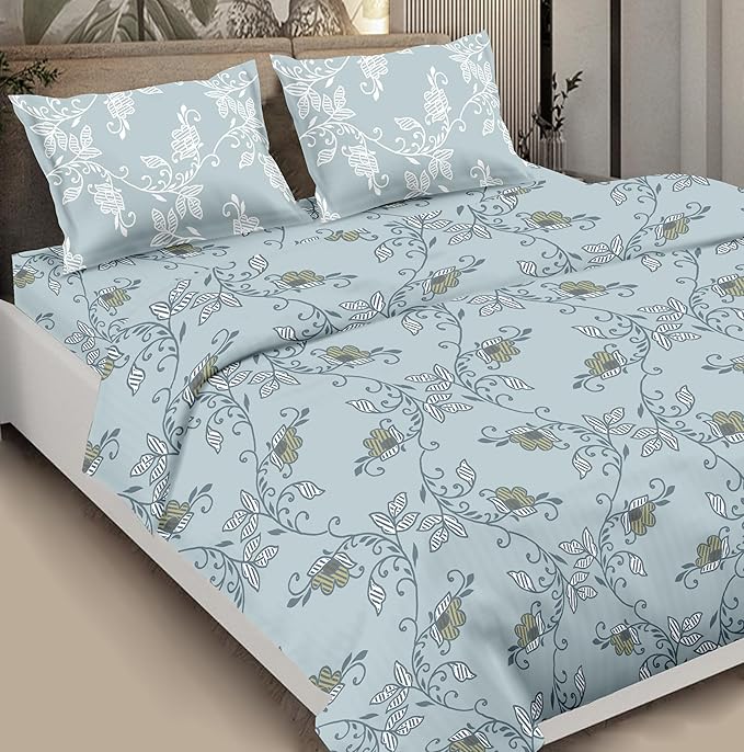 Bedsheet Misty Vines Blue Color