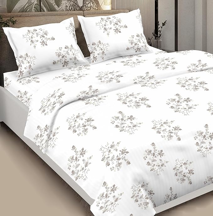 Bouquet Bliss Cotton Double Bed Bedsheet