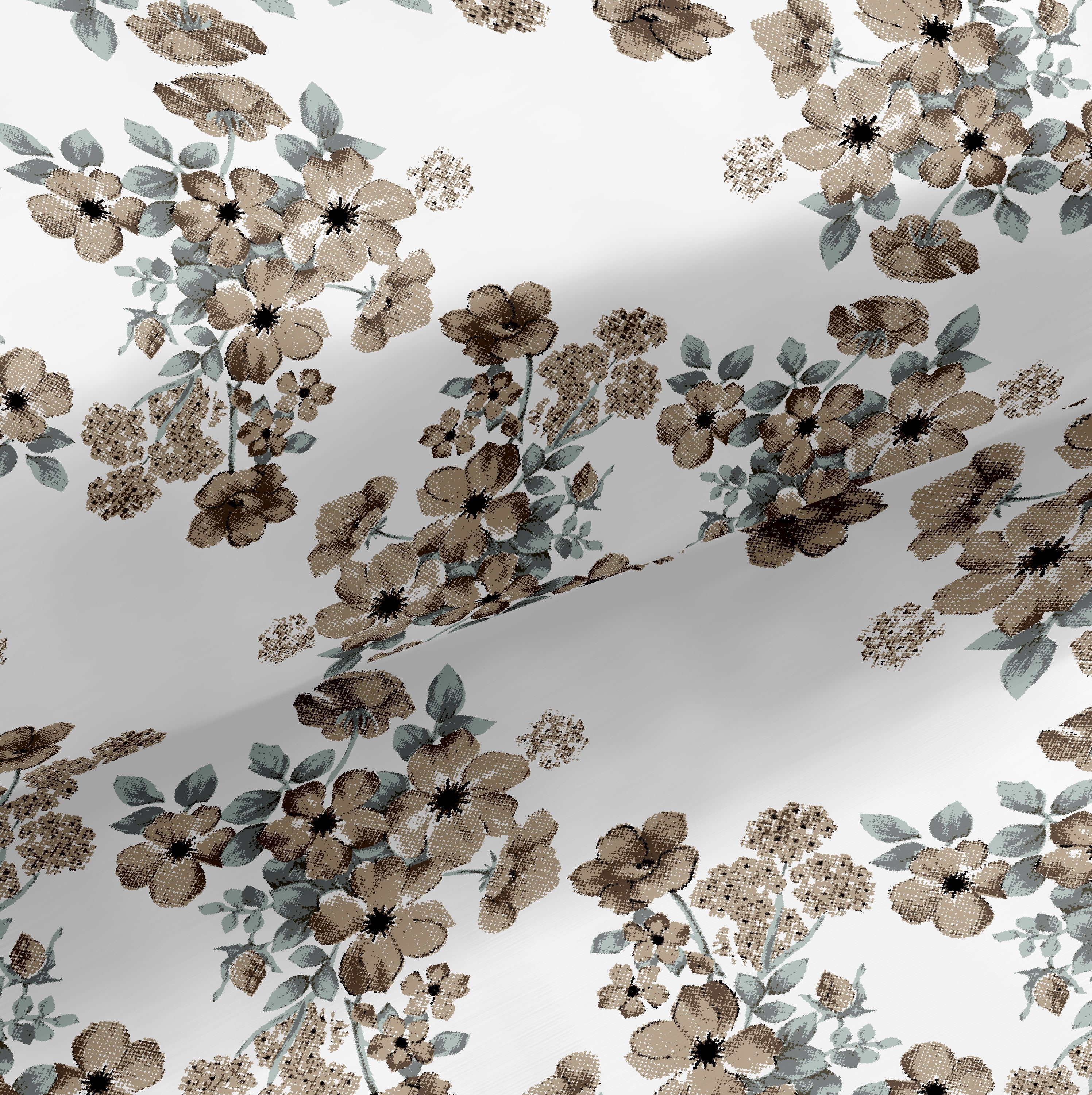 Brown Cotton Bedsheet Queen Size