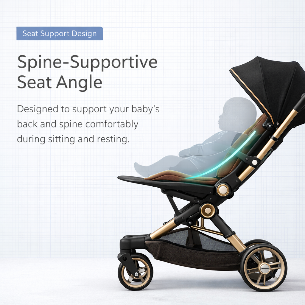 360° Rotatable Baby Stroller with Removable Feeding Table | Stroller with food tray and cup holder | Parent facing | Adjustable recline