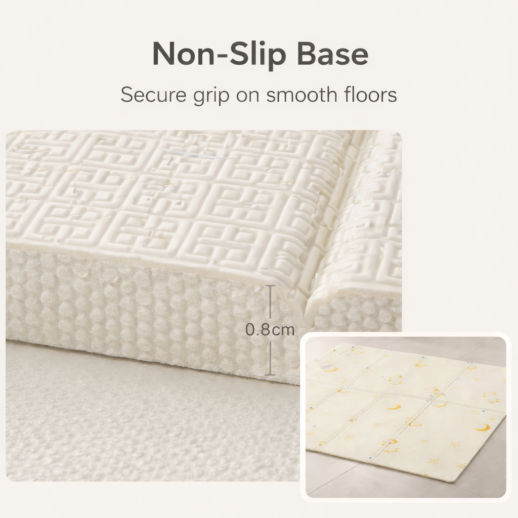 Reversible Foam Baby Playmat (0.8 cm) | Waterproof Play Mat | Crane, Road & Numbers | Foldable | Cushioned | Baby mat for Crawling time | 150 x 200 cm, 180 x 200 cm