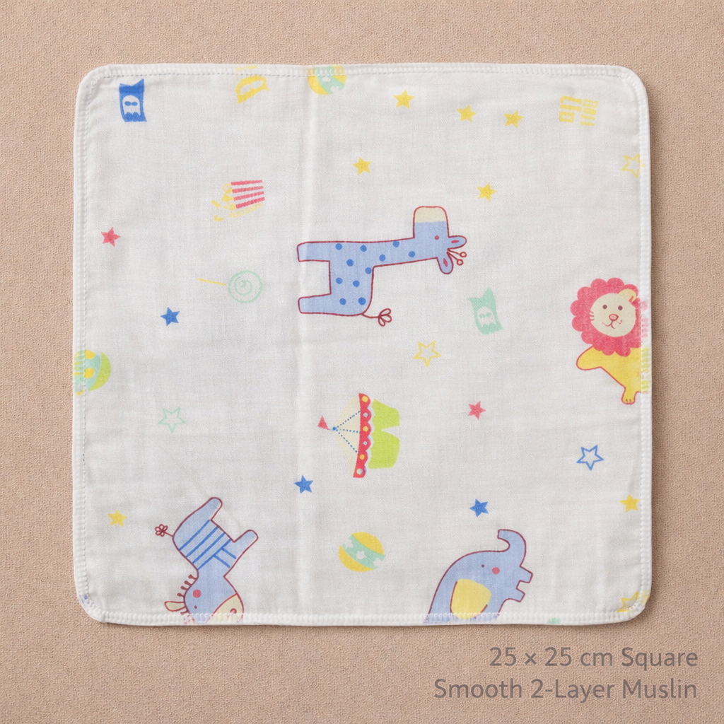 2-Layer Muslin Napkins (Pack of 10) – 25×25 cm