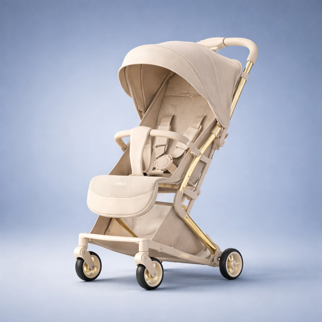 Jogging & Gliding Baby Stroller with Basket Under | Stroller for mall, doctor visit, flight, train, daily use | Stroller for 0 to 3 years | Adjustable recline