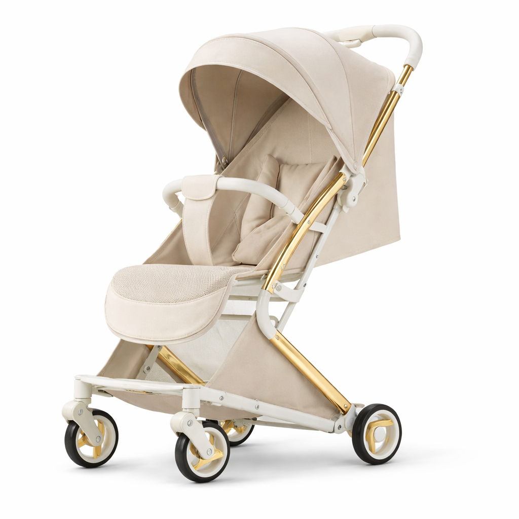Jogging & Gliding Baby Stroller with Basket Under | Stroller for mall, doctor visit, flight, train, daily use | Stroller for 0 to 3 years | Adjustable recline