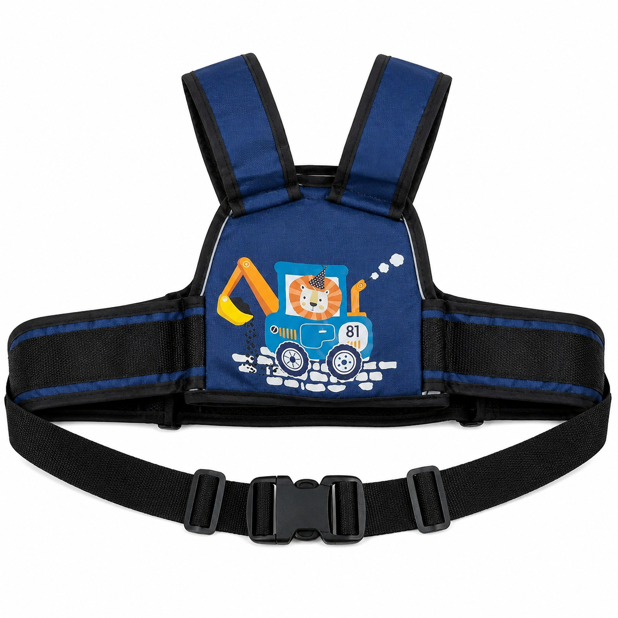 Navy Blue Lion Kids Safety Belt for Two-Wheeler