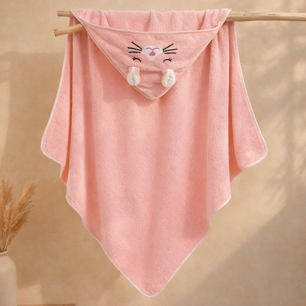 Hooded Baby Towel Puppy Design | Ultra Soft & Absorbent Bath Towel for Newborn & Infant | Natural Baby Stuff for Boys & Girls | Premium Towel for Bathtub Use