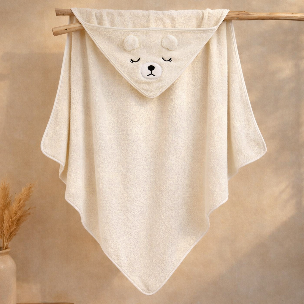 Hooded Baby Towel Puppy Design | Ultra Soft & Absorbent Bath Towel for Newborn & Infant | Natural Baby Stuff for Boys & Girls | Premium Towel for Bathtub Use