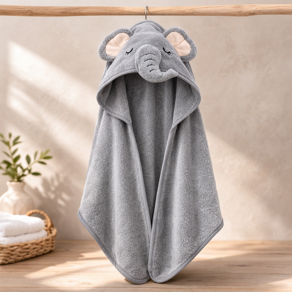 Hooded Baby Towel Puppy Design | Ultra Soft & Absorbent Bath Towel for Newborn & Infant | Natural Baby Stuff for Boys & Girls | Premium Towel for Bathtub Use