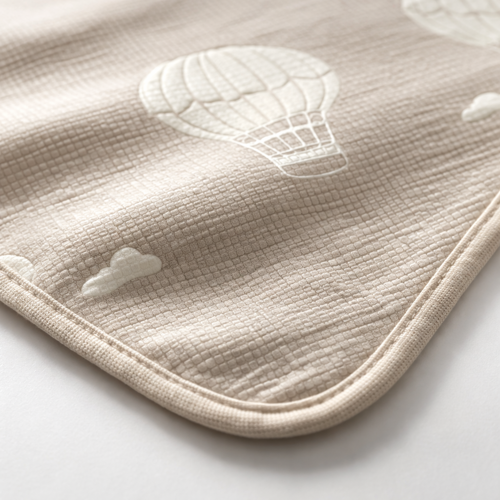 Hot air Baloon Print Luxurious 6-Layer Muslin Baby Blanket (110 × 110 cm) | Reversible, Breathable, Soft & All-Season Comfort