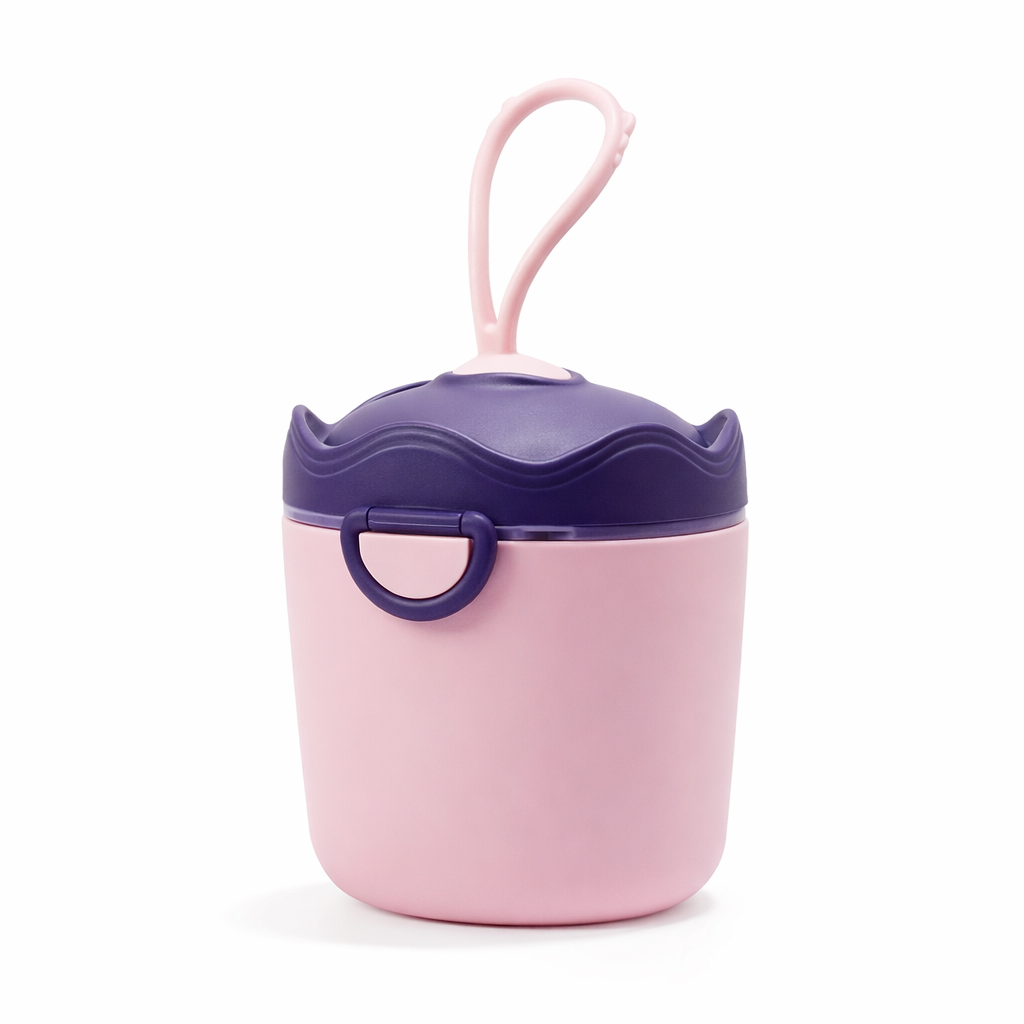 Baby Formula / Powder Storage Container (200 ml) with Airtight Lid + Built-in Spoon | Travel Friendly | Leak Proof