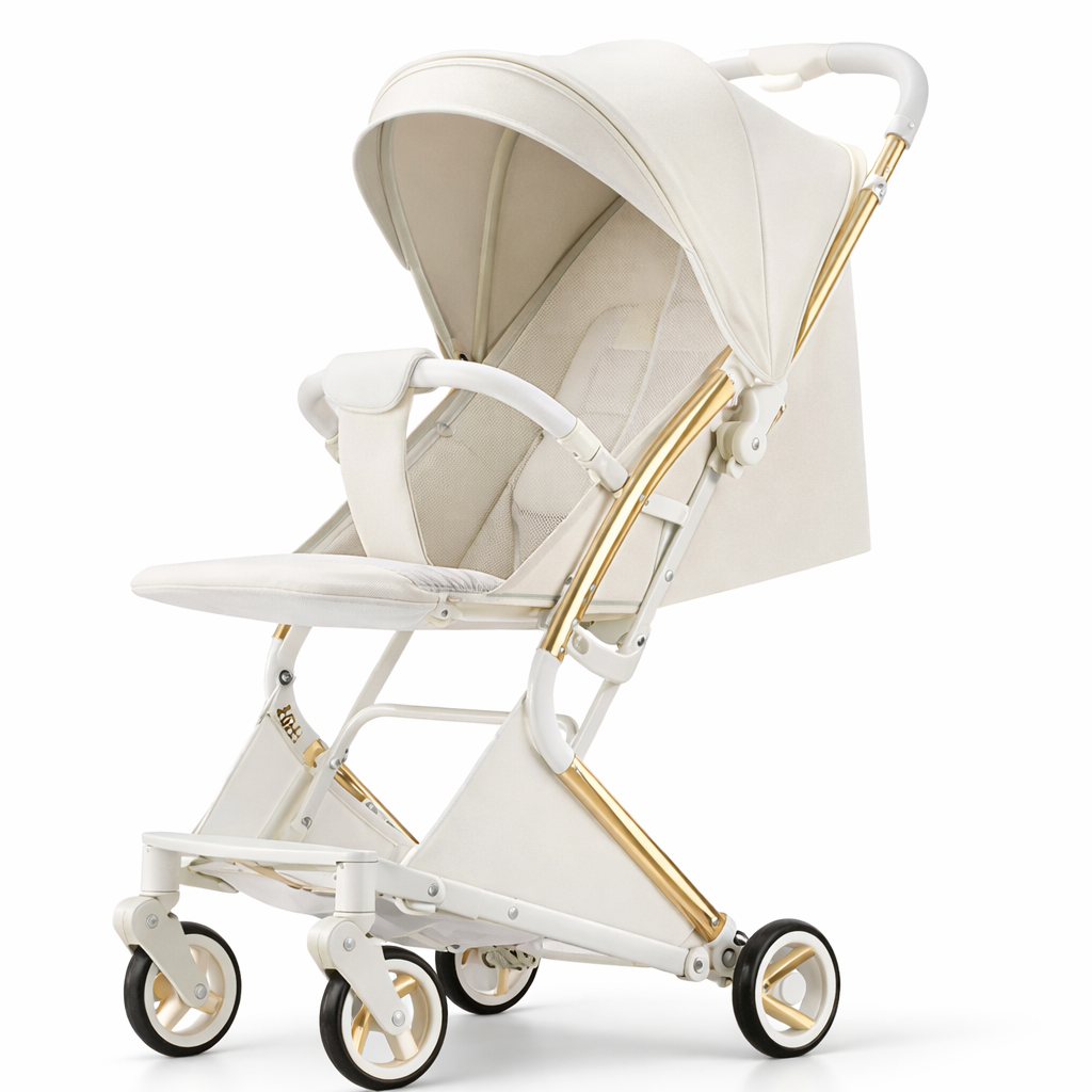 Jogging & Gliding Baby Stroller with Basket Under | Stroller for mall, doctor visit, flight, train, daily use | Stroller for 0 to 3 years | Adjustable recline