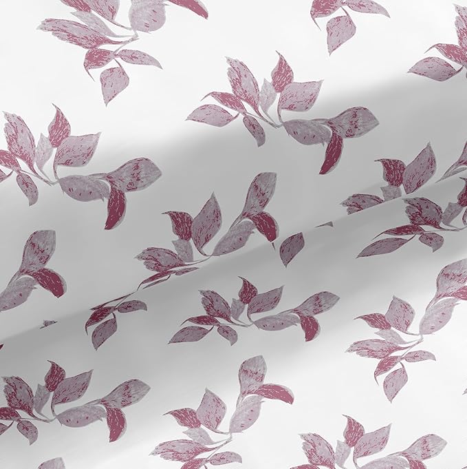 Cotton Aesthetic Bedsheet White Pink