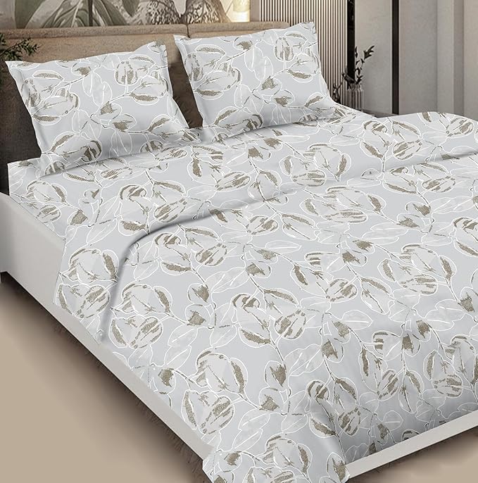 Cotton Bedsheet in Leaf Canopy