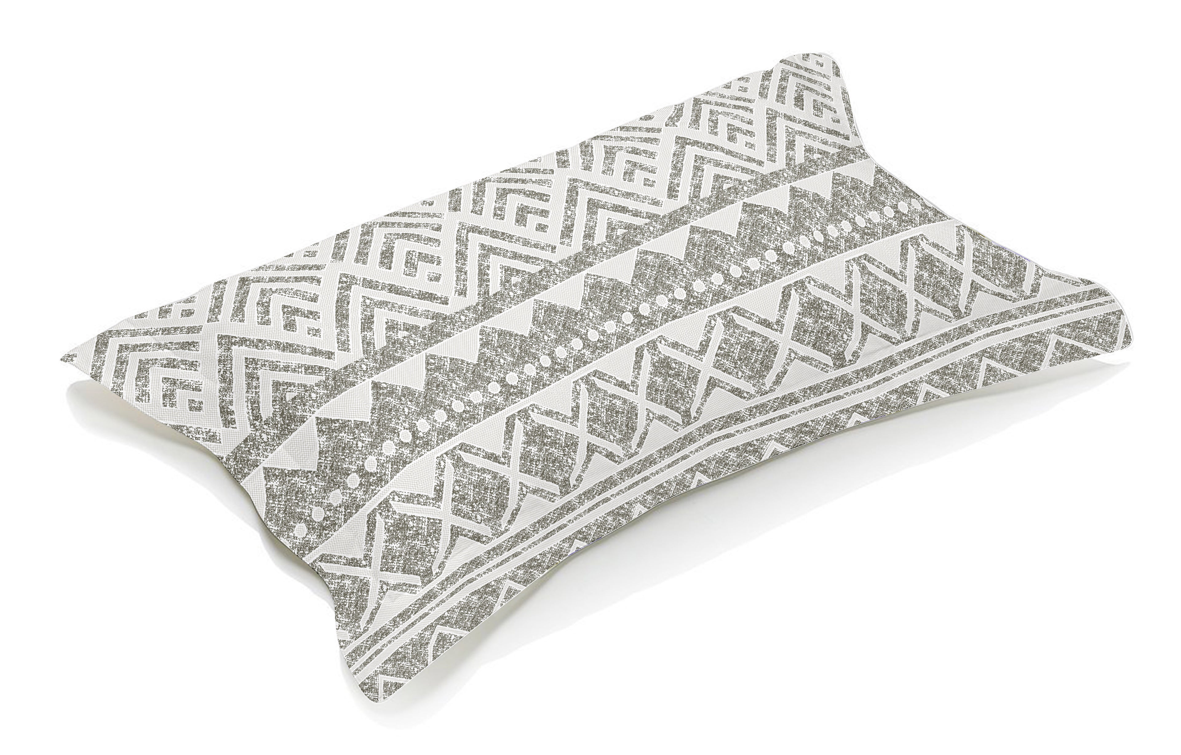Cotton Bedsheet Pillow in Charcoal Haze Print