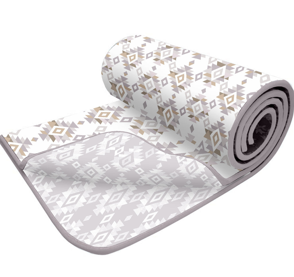 Lightweight Cotton Dohar for Single Bed (Desert Diamonds White)