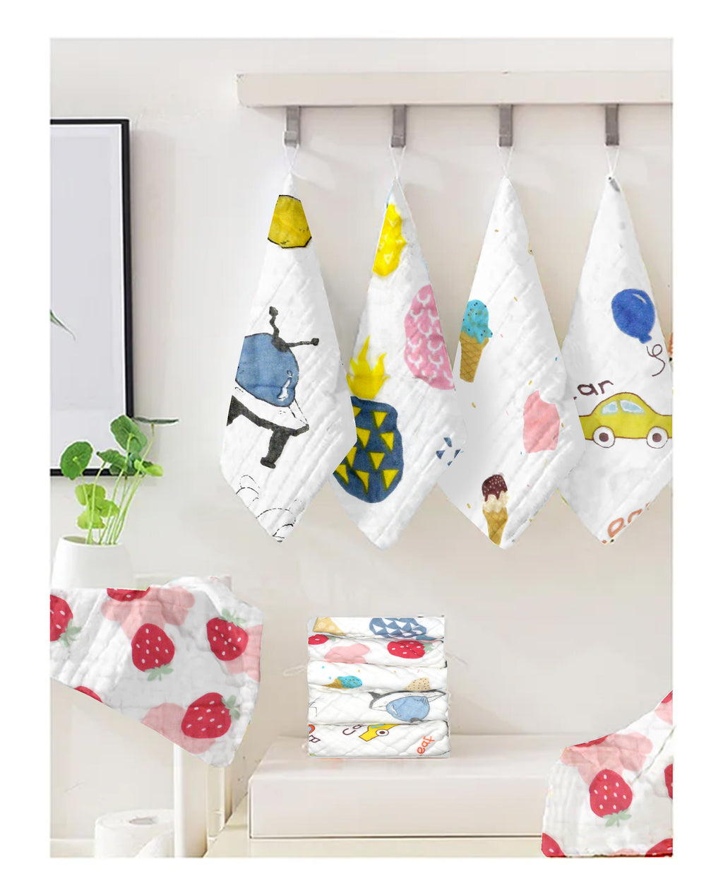 Muslin Cotton Baby Face Towels