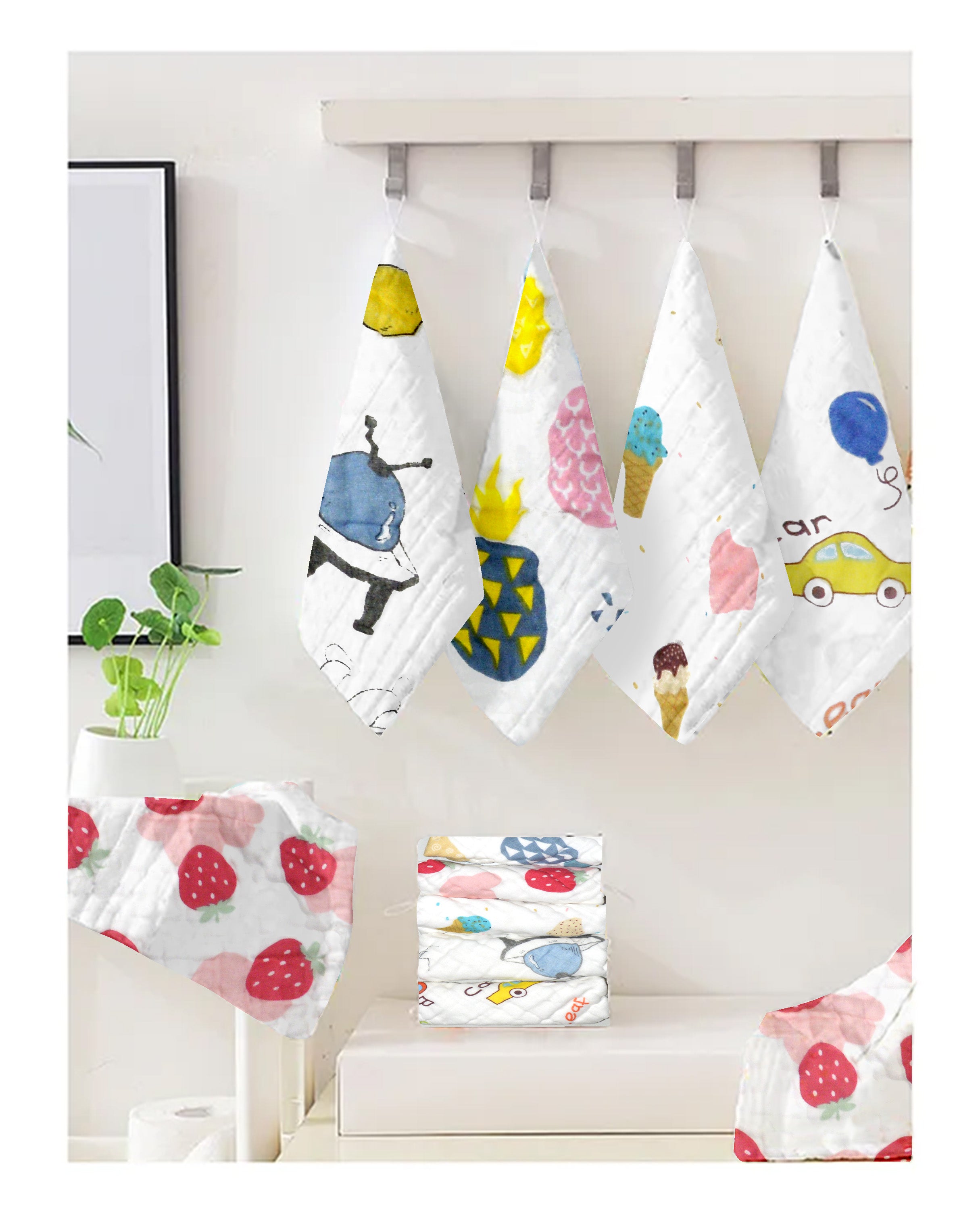 Muslin Cotton Baby Face Towels