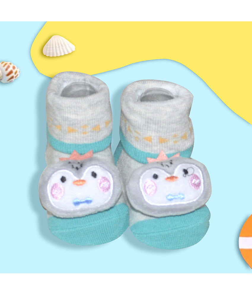 Pair of socks for baby with animal design