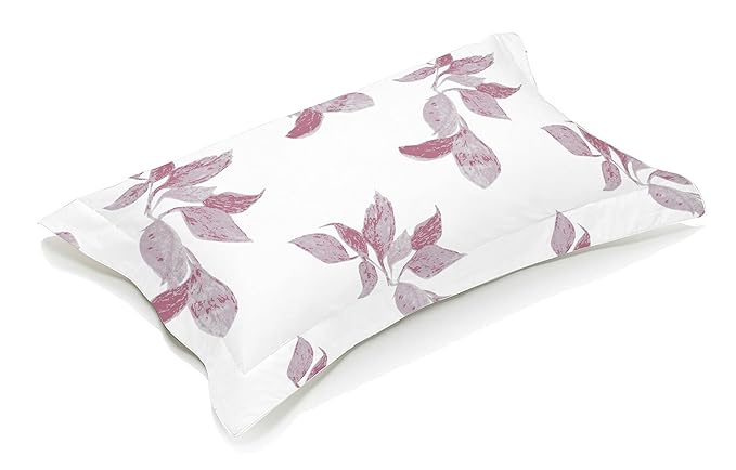 Pure Cotton Aesthetic Pillow Cover White Pink
