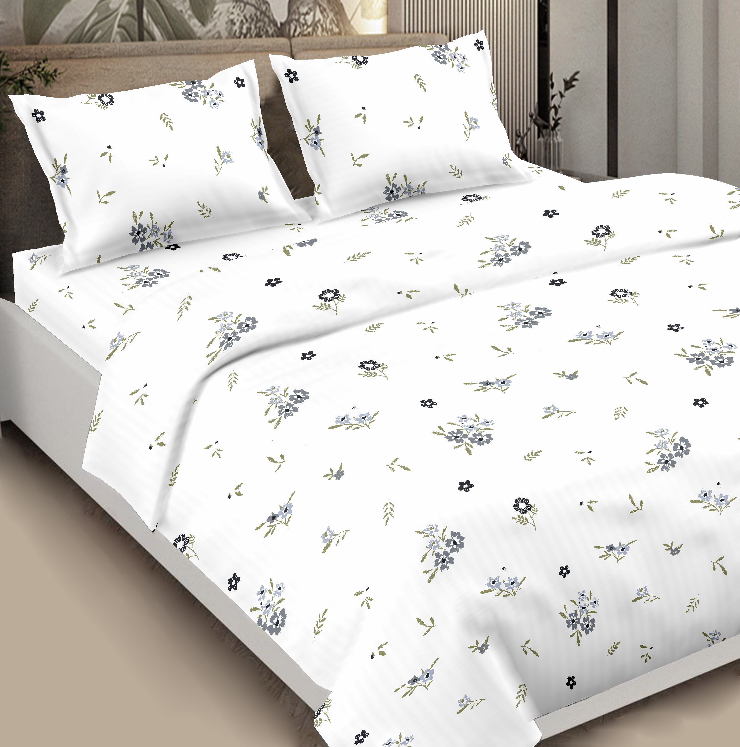 Pure Cotton Bed Sheet Double Bed