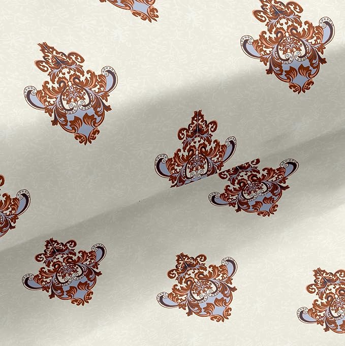 Regal Damask Cotton Bedsheet Double Bed