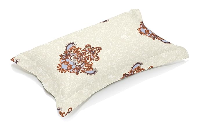 Regal Damask Cotton Pillow Cover
