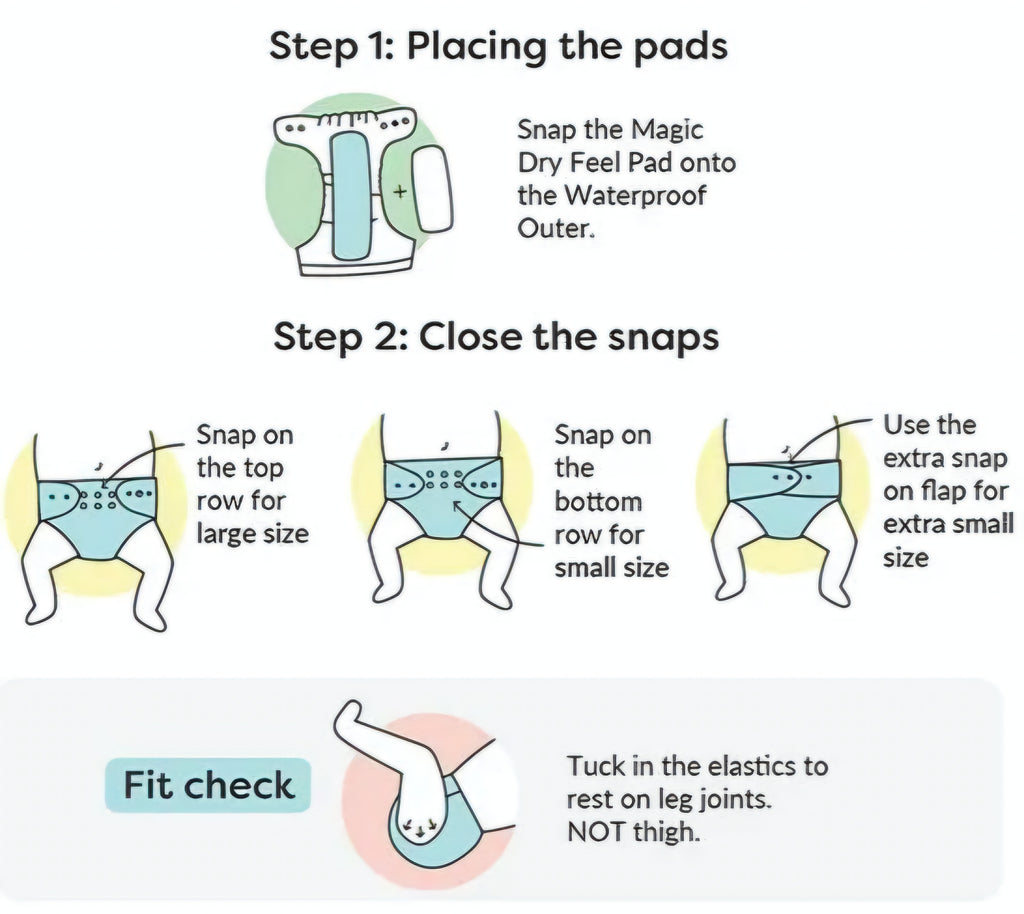 Reusable Baby Diaper Pads