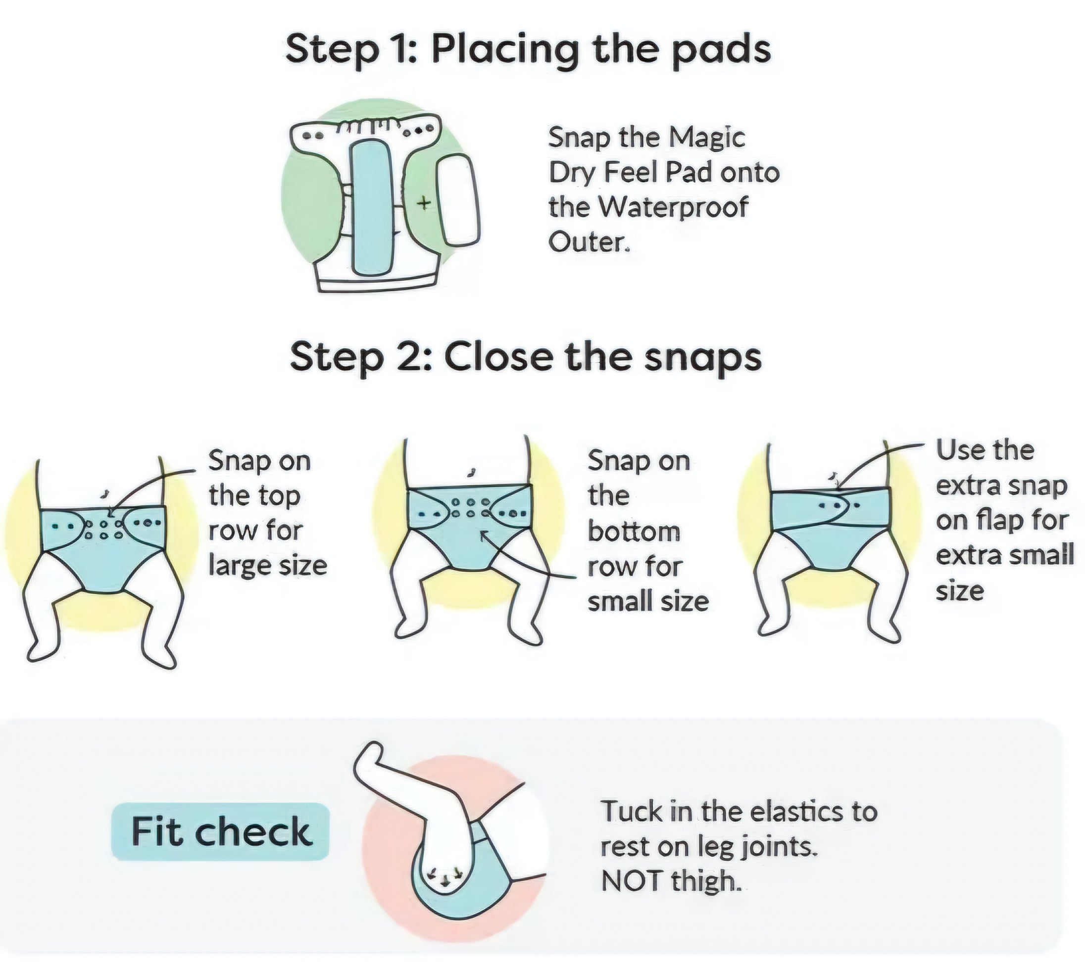 Reusable Baby Diaper Pads