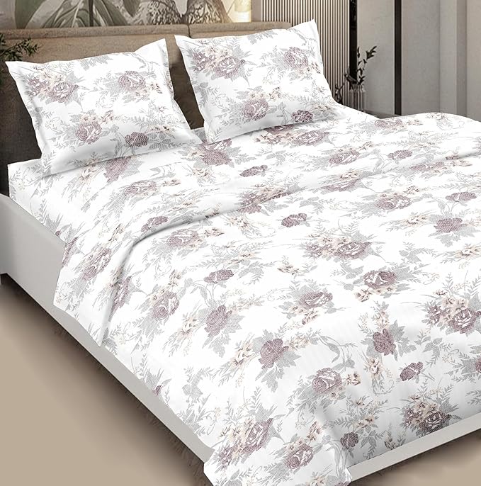 Satin Cotton Bedsheet for Queen Bed