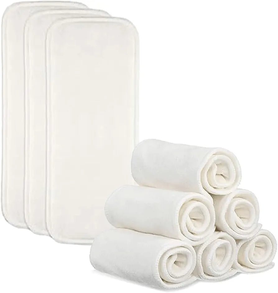 Set of cotton baby diaper pad