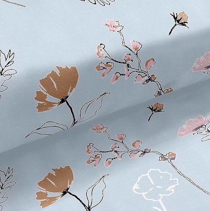 Soft Cotton Double Bedsheet in blue color