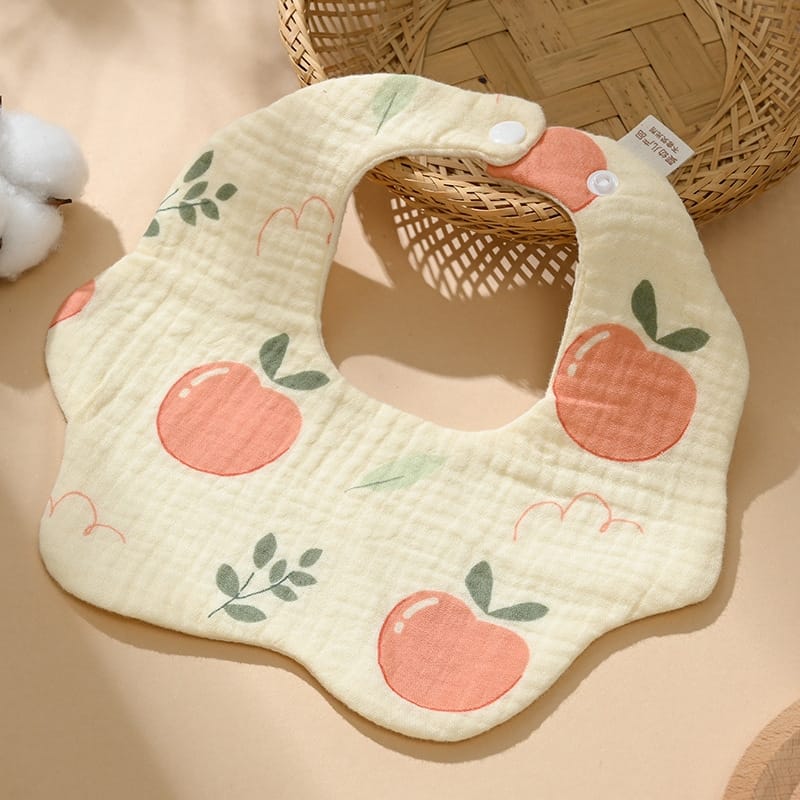 Soft Muslin Cotton Baby Bibs Set of 3