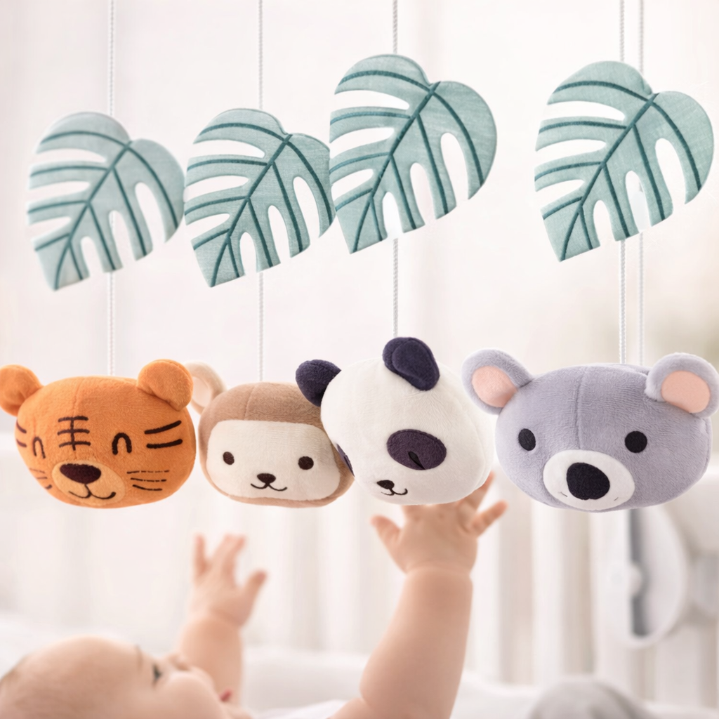 Baby Crib Hanging Toy with Music + 360° Rotation (Infant Circular - Crib Toy)