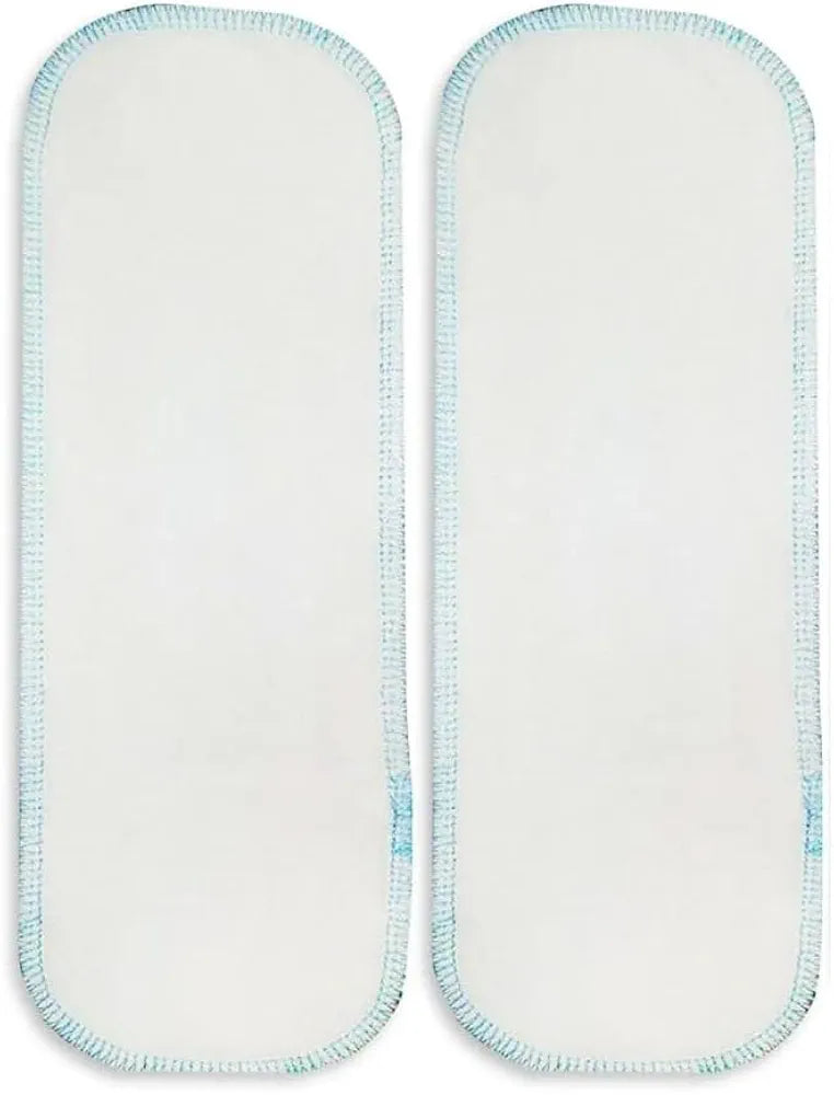 Two white cloth pads 