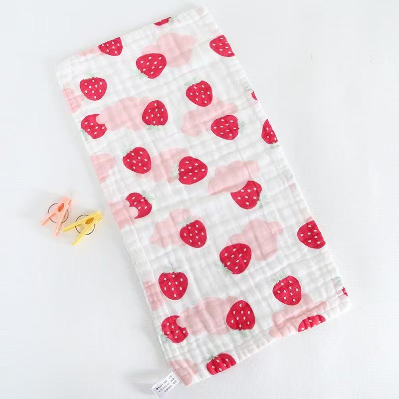 6-Layer Muslin Burp Cloths (Pack of 5/10) — 25 × 50 cm | Crinkle Soft Texture