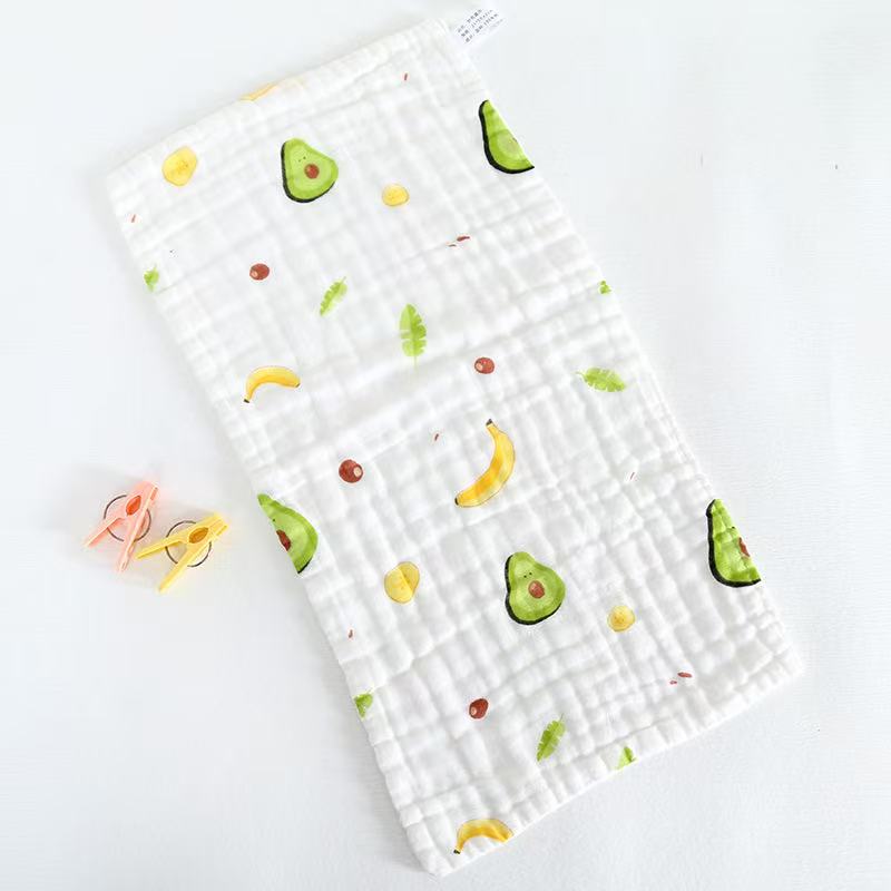 6-Layer Muslin Burp Cloths (Pack of 5/10) — 25 × 50 cm | Crinkle Soft Texture