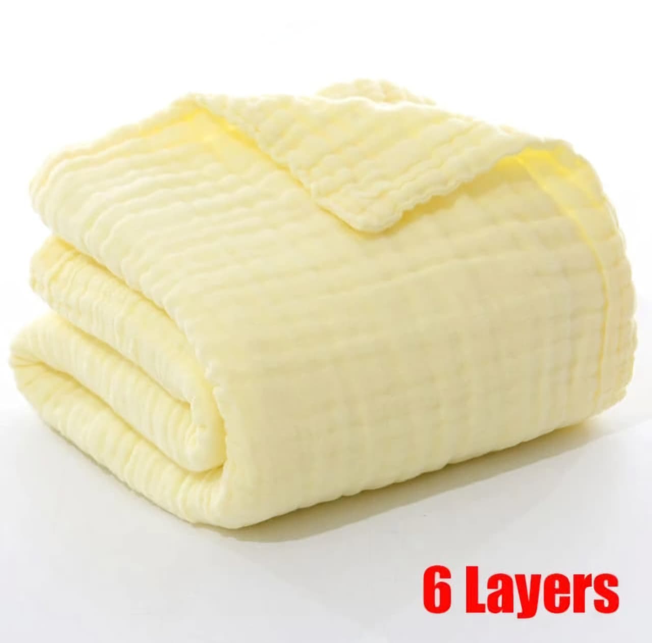 6 Layer Muslin Baby Bath Towel | 500 TC Super Soft & Highly Absorbent Wash Towel for Newborn | Extra Soft Muslin Cotton Towel for Kids, Boys & Girls